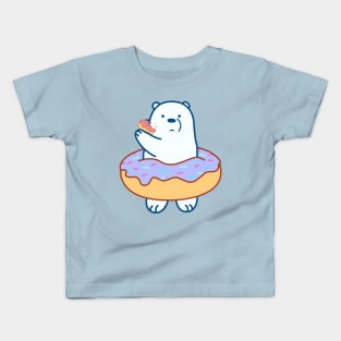 Ice Bear We Bare Bears Donut Kids T-Shirt